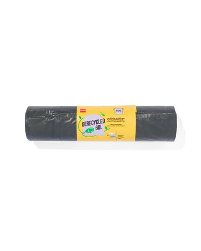 huisvuilzakken met trekband 60L - 12 stuks