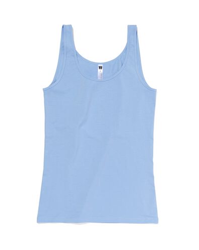 dameshemd stretch katoen blauw