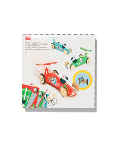 rubber band racers knutselpakket- 3 stuks
