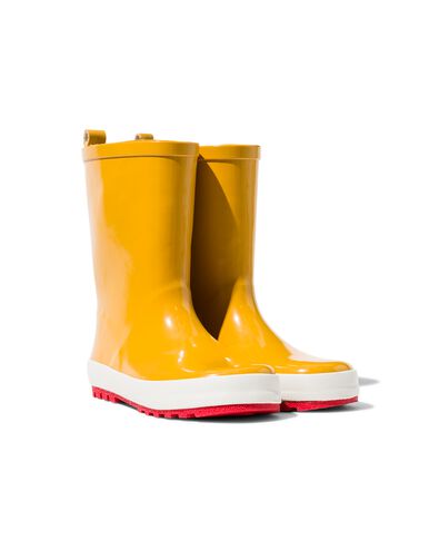 kinder regenlaarzen rubber geel