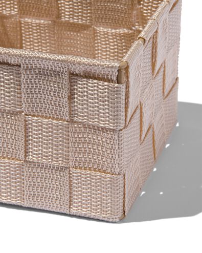 mand stof beige 13x13x9