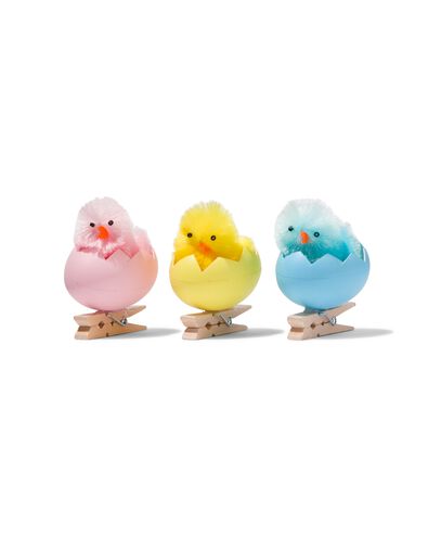 kuikens op clip - 3 stuks