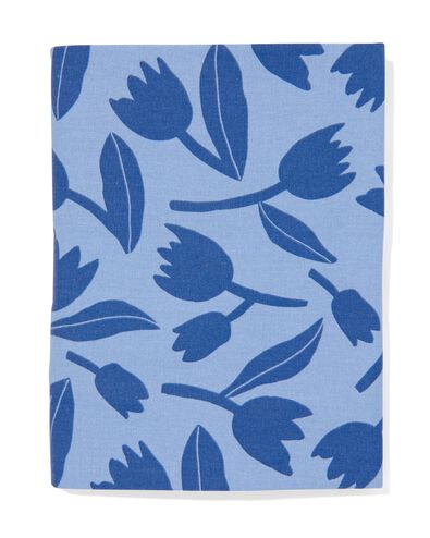 tafelkleed met tulpen &Oslash;180cm katoen blauw
