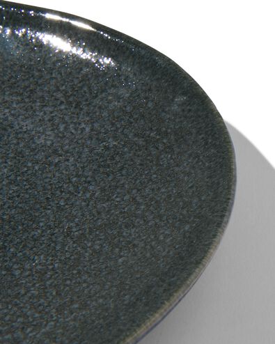 ovale schaal 30cm Porto reactief glazuur zwart