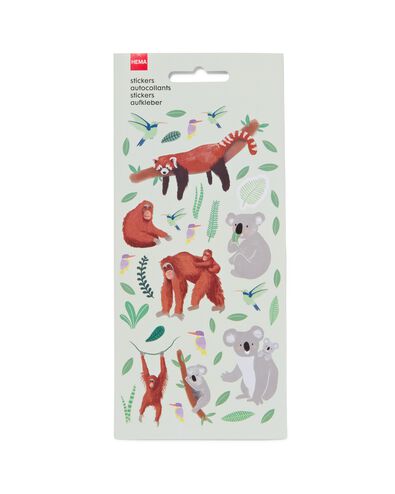 stickervel 19x10 dieren - 3 stuks