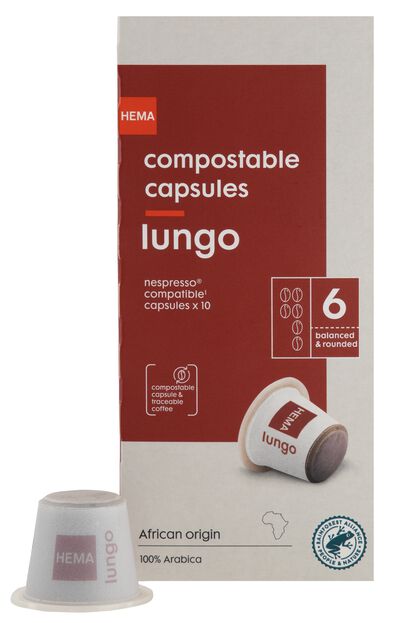 koffiecups lungo - 10 stuks