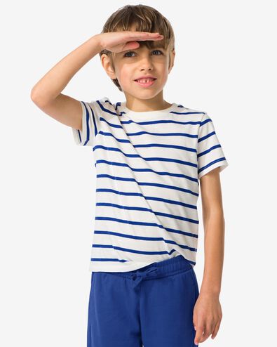 kinder t-shirt strepen blauw