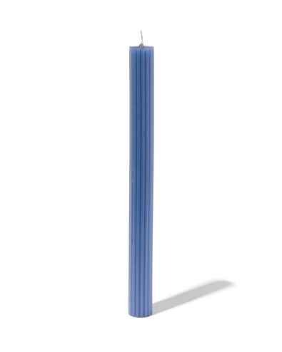 lange huishoudkaars met ribbels &Oslash;2x24 blauw