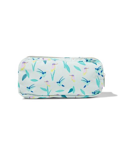 etui met dubbele rits vogels
