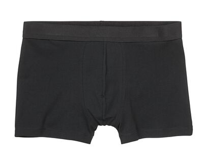 herenboxers kort real lasting cotton  - 2 stuks zwart