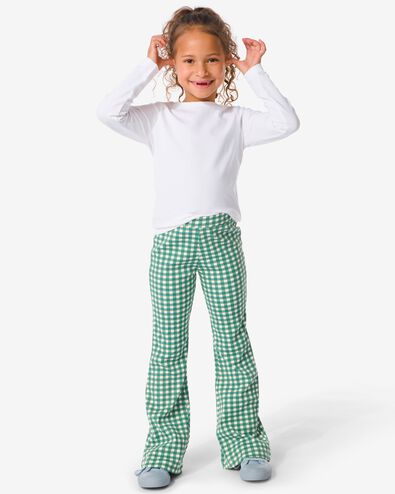 kinderlegging rib flared groen