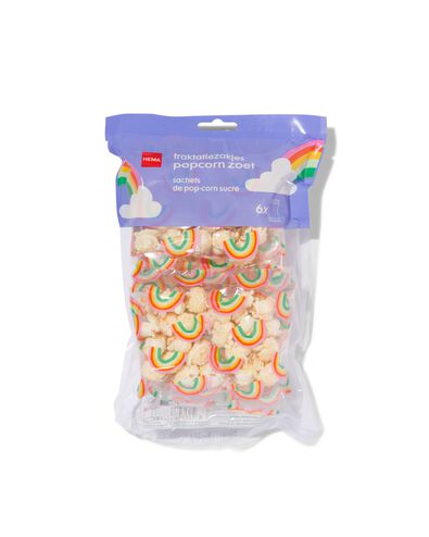 traktatiezakjes popcorn zoet - 6 stuks