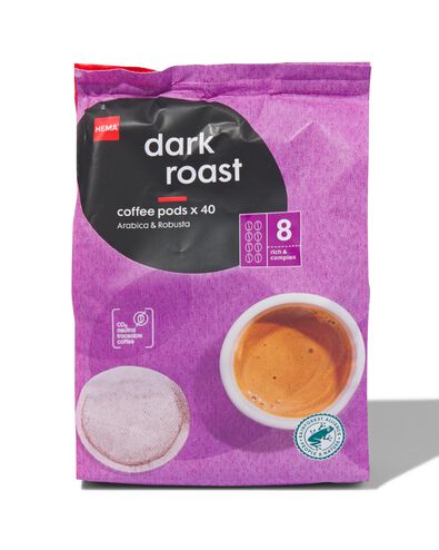 koffiepads dark roast - 40 stuks