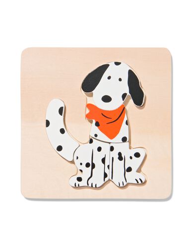 hond inlegpuzzel hout
