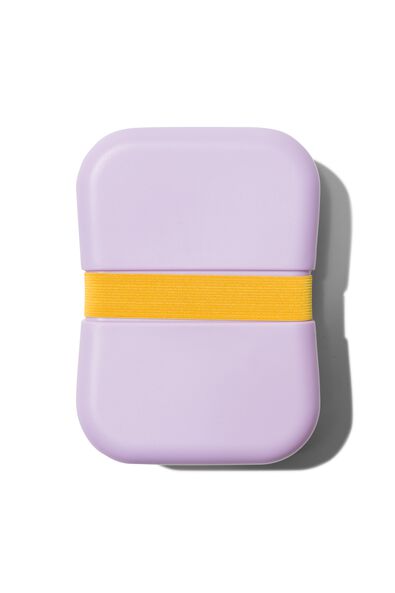 lunchbox met elastiek lila
