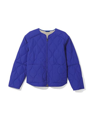 omkeerbare damesjas Eloise met afritsmouwen blauw