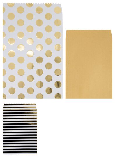 cadeauzakjes papier 16x12/22x17/31x21 - 6 stuks