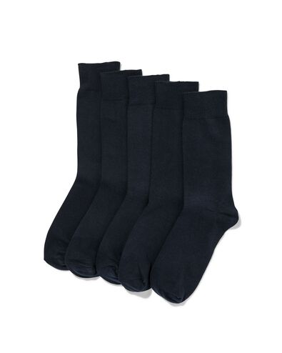 herensokken - 5 paar donkerblauw