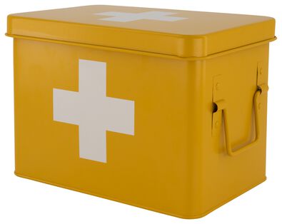 medicijnbox 22x16x16 okergeel