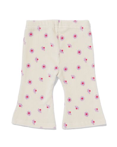 flared babylegging rib velours ecru