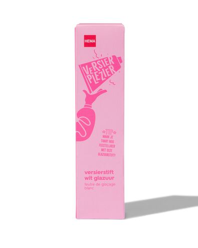 versierplezier decoratiestift met wit glazuur 25gram