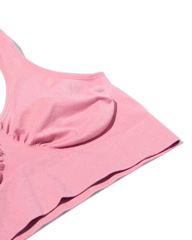 naadloze bh top roze