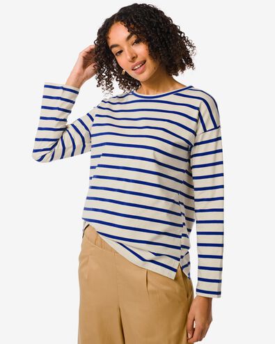 dames t-shirt Daisy blauw