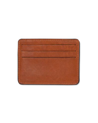 kaarthouder bruin leer RFID 7.5x10
