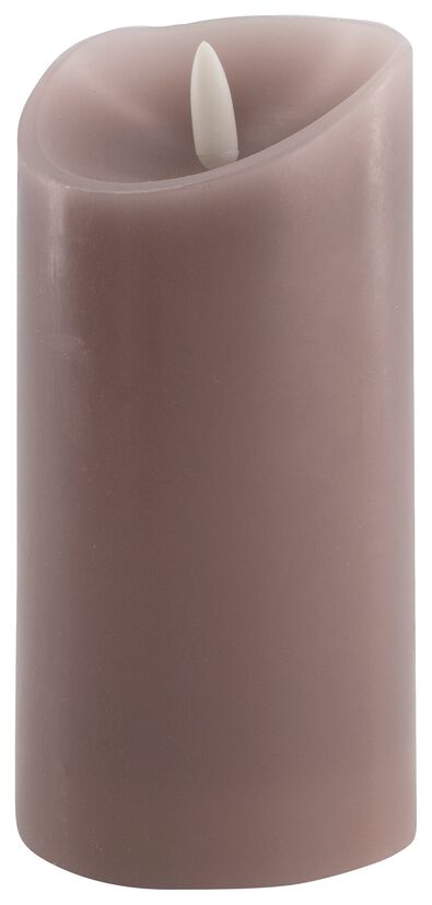 LED kaars &Oslash;7.5x15 taupe