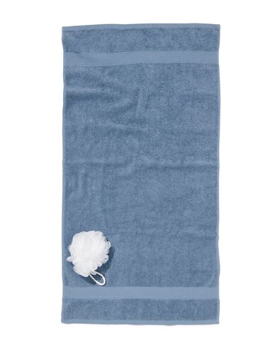 handdoek 50x100 zware kwaliteit grijsblauw