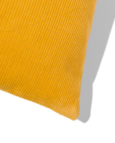 kussenhoes katoen met ribbels 40x40 geel