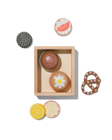 koekjes en cakes set hout 7-delig