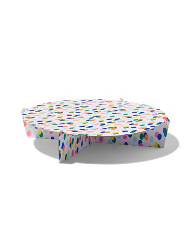 etag&egrave;re 1-laags &Oslash;30cm confetti