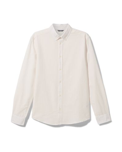 heren oxford overhemd wit