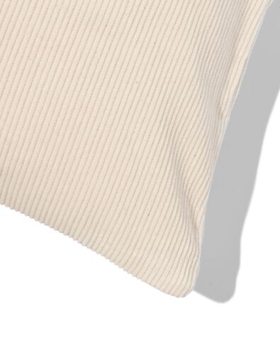 kussenhoes katoen met ribbels 40x40 ecru