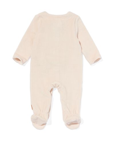 newborn jumpsuit velours rib zand
