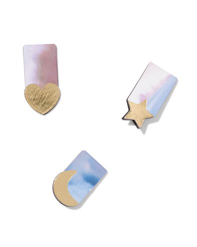 magnetische boekenleggers - 3 stuks