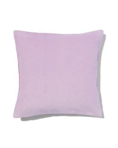 kussenhoes katoen met ribbels 40x40 lila