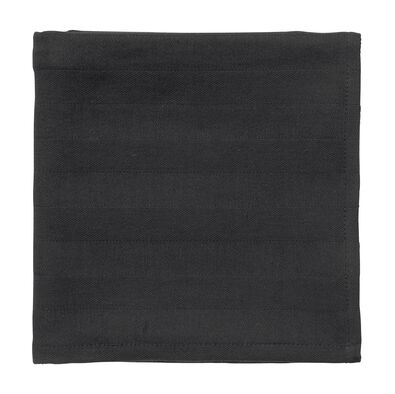 theedoek - 65 x 65 - katoen - zwart