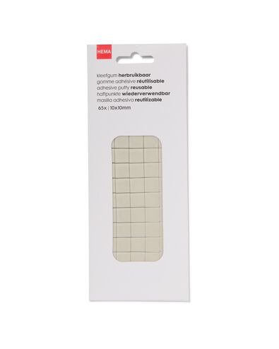 kleefgum herbruikbaar 10 x 10 mm - 65 stuks