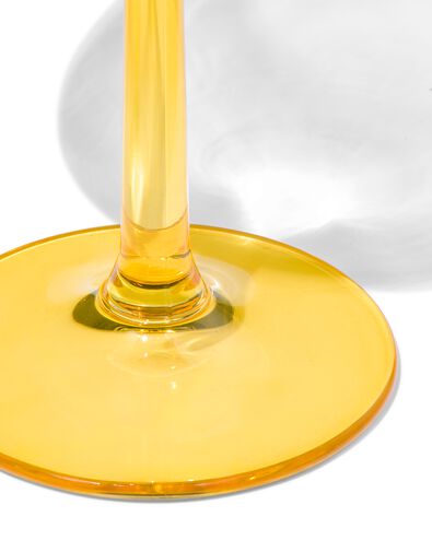 wijnglas 430ml glas met geel