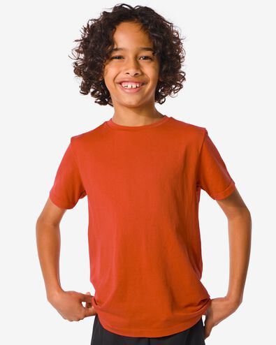 naadloos kinder sportshirt oranje