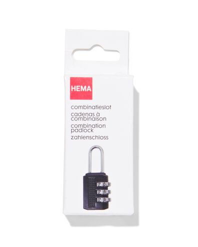 combinatie hangslot met 3 cijfers 5.5x2.5x1