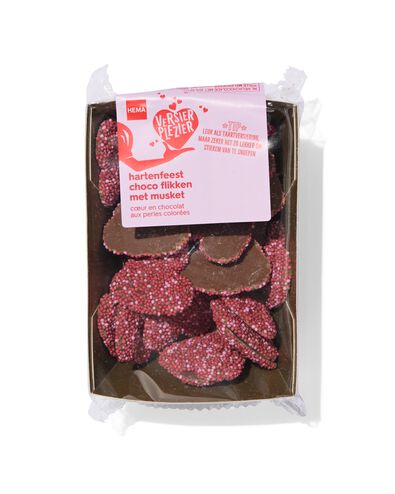versierplezier choco flikken hartjes met musket 150gram