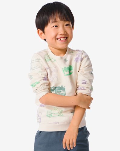 kindersweater met print groen