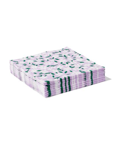 papieren servetten 24x24 bloemen - 20 stuks