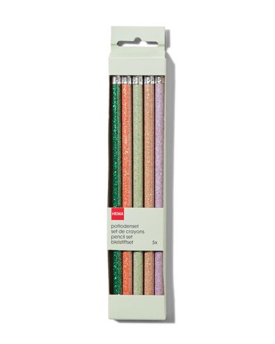 potloden glitter - 5 stuks