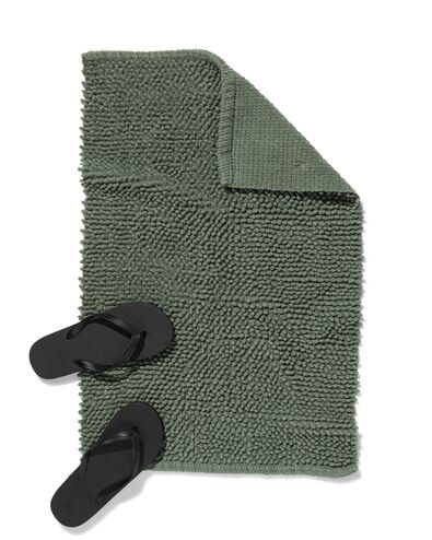 badmat 50x80 chenille groen