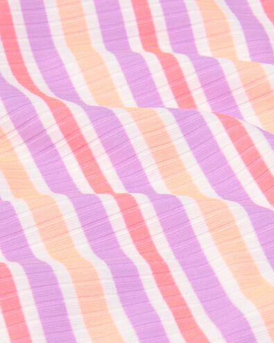 kinder bikini asymmetrisch met strepen multi