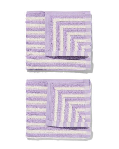 vaatdoekjes 30x30 katoen lila - 2 stuks